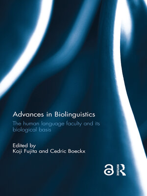 cover image of Advances in Biolinguistics